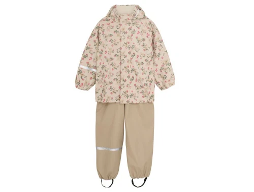 CeLaVi regntøj beige med blomster